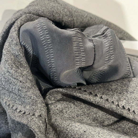 Cynthia by Cynthia Steffe Grey Wool Zigzag-Trim Blazer - Picture 11 of 14